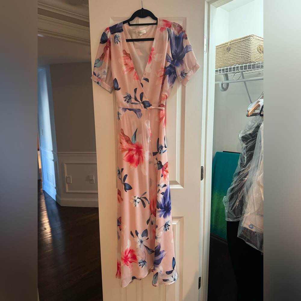 Yumi Kim floral wrap dress long